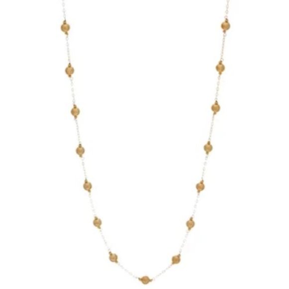 Lord & Taylor Jewelry - New Genuine 14k Yellow Gold Vicenza & Arezzo Italy Medium Size Beads 20" Chain